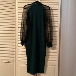 Amazon Emerald Green Long Sleeve Dress